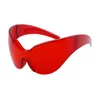 Hyperbolic Wings Sunglasses One Piece Lenses NO Frame Goggles Novelty Sun Glasses