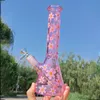 Bongs de vidro BIG Straight Hookahs com braço Árvore Percs Matrix Percolador Tubulação de água Boro Dab Rigs Grosso Fumar