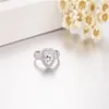 Eternal Real Solid 100 % 925 Sterling Silber Verlobungs-/Hochzeitsringe für Frauen LOVE Heart 1 87ct simulierter Diamantring Schmuck si329h