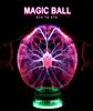 Novelty Magic Plasma Ball Light 3456 Inch Night Light Christmas Kids Gift Glass Plasma Lamp Party Decor Table Lights 2010284027820