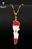 Wholesale Lebanon Map Flag Pendant Necklaces Gold Color Country Jewelry ic National Logo2574714