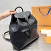 Beste kwaliteit Designer tas Rugzak Dames Heren Reisrugzak Klassiek Bedrukt Gecoat canvas Parket Echt leer Schooltas Terug naar school Lente semester