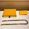 Chaîne Hommes Femmes Amour Colliers Bracelets De Mode Collier Titane Acier Gravé Fleur Émail Coloré Diamant Plaqué 18 carats