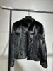 Women's Fur Mink Jacket Fashion Senior Temperament Handsome Bekväm varm 2024 hösten och vintern 1220