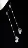 super scintillant nouveaux ins mode designer de luxe diamants zircon mignon beau papillon longues boucles d'oreilles pendantes pour femme 6561260