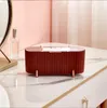 Aufbewahrungsboxen Bins Ins Cosmetic B Box Desktop Staubdicht Make-up Entfernung Baumwolle Tootick Floss Lippenstift Pulver Drop Lieferung Otnzk