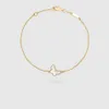 Designer Butterfly Armband Rose Gold Plated Chain Ladies and Girls Valentine's Day Mother's Day Engagement Jewelry Fade245G