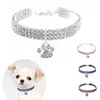 Collare per abbigliamento per cani con strass per gatti, collo regolabile, misura 20 cm-30 cm, per cani di taglia piccola e media, accessori per chihuahua