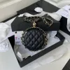 2024 nieuwe lederen tas 23c bal Luxe designer tas Gouden crossbody 8A kwaliteit camera Schoudertassen Mode retro dame portemonnee Klassieke ronde ketting tote