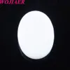 Wojiaer Natural White Jade Gemstone Beads Oval Cabochon Cab No Hole 22x30x7mm لأقراط صنع إكسسوارات المجوهرات U81092408