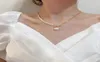 Chokers Elegante Natuurlijke Zoetwaterparel Ketting Voor Vrouwen Gouden Dikke Schakelketting Asymmetrie Toggle Sluiting Cirkel6717972