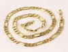 Chains Herren-Halskette aus 24-karätigem Massivgold GF, 8 mm, italienische Figaro-Gliederkette, 24 Zoll2902922