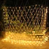 LED Net Mesh String Light 10x8m 6x4m 3x3m 3x2m 1 5x1 5m 8 Lägen 110V 220V Fairy Decorative Lights Christmas Wedding Square Park DE281S