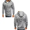 Personalizado diy homens zíper esportes hoodies moda legal zíper fino casaco primavera outono casual sportwear plus size 4xl 231226