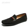 Dedz Men Loafers Shoes 2023 Autumn Man Fashion Boat Footwearソフトフラット快適な群れスエードレザーカジュアル231226