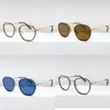 Óculos de sol designer para mulher homem polarizado borda de metal estilo acadêmico óculos de sol condução ao ar livre 50201