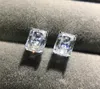 Choucong Marke atemberaubender handgefertigter Luxusschmuck Solitär 925 Sterling Silber Princess Cut Multi Color 5A Zirkon CZ Diamant Gemsto5868245