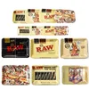 RAW Cartoon Metal Tabac Rolling Tray 6 Styles 180 * 125 * 15mm Plateaux à cigarettes Plaque en laiton Herb Handroller Roll Case Roller Grinder Outils Accessoires pour fumer