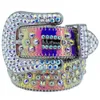 2023 Men Women BB Simon Belt Luxury Designer Belt Retro Needle Buckle Buckle 20 Color Crystal Diamond B I B I 001