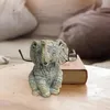 Gebarsten dier sculptuur beeldje kunst ambachten ornament voor thuis slaapkamer desktop decoratie hars kameleon olifant standbeeld cadeau 231225