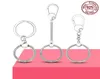 Simple 925 Sterling Silver Moment Key Ring Small Bag Charm Holder Fit Charm For Women Jewelry Making Gift248q9041704