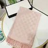 Women designer scarf full letter printed scarves soft touch warm wraps with tags autumn winter long shawls