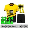 23 24 Soccer Jerseys REUS DORTMUNDs 2023 2024 Borussia Soccer HALLER Football Shirt BELLINGHAM NEONGELB HUMMELS BRANDT Men Kids Special Kit All Black Maillot De Foot