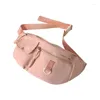 Waist Bags Compact And Functional Nylon Chest Pack Y2K Solid Color Sling Crossbody Fanny For Carrying Small Items