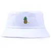 Hommes Femmes Ananas Seau Chapeau Hip Hop Pêcheur Panama Chapeaux Broderie Coton En Plein Air Été Casual Swag Bob Visière Casquette Large Brim7313020