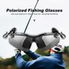 Eyewear extérieurs verres de pêche polarisés Visors Visors Sport Lunettes de soleil Clipons Caps Lens réversibles Biding Biking Randonnée Golf Eyewear
