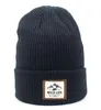 Autumn Winter Letter Label Skullies Beanies Caps for Men Women039s Solid Sticked Hat Outdoor Warm the North Mountains No Face8283998