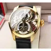 Diseñador MenWatch IWC Watch Mens Pilot Skeleton Gold Watches 5A Auto Mecánico de alta calidad Uhren Active Tourbillon Watchmen Back Transparent Montre Pilot 8yg5