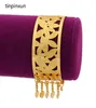 Leaf Gold Color Dubai Bangle For Women Girls Etiopiska Indien African Wedding Luxury Jewelry Party Gifts6104373