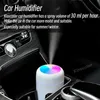 Humidificateurs 300ML Mini humidificateur d'air à ultrasons lumière romantique USB diffuseur d'huile essentielle purificateur de voiture arôme Anion brumisateur MakerL231226