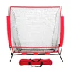 5x5 Foot Softball Baseball Practice Net With Frame Hitting Pitching Batting Catching Backstop Equipment Training Strike Zone F 231225