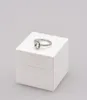 Ny Real 925 Sterling Silver Cz Diamond Ring med original Box Set Fit Style Wedding Ring Engagement Smycken för kvinnor GIR250X7702466