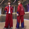 ステージウェア2023ティーンエイジャーのためのヒップホップダンスの服長い袖冬の女の子スポーツジャズコンサートコスチュームBL12190