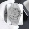 15400 Relógio de diamante Homens Relógios 904L Aço Relojes Caso Relógio de Diamante 41mm 3120 Movimento Mecânico Automático Motre Be Luxe Relógios de Luxo Relógios de Pulso