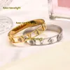 Bangle Designer Branded Bracelets Women Bangle Luxury Designer Jewelry 18K Gold Plated Stainless steel Wedding Lovers Gift Bangles Wholesale 2024 bracelet bangle