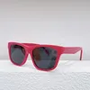 Sunglasses Black Shadow Original Box Pink Oval Women Acetate Square Glasses Retro Vintage Colored Sunglases Aesthetic Trendy
