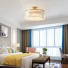 Żyrandole luksusowa sypialnia krystaliczna lampa sufitowa Prosta nowoczesna dekoracja salonu okrągłe studium gospodarstwa domowego oświetlenie wewnętrzne do domu