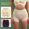 Mulheres Boyshort Silicone Calças Acolchoadas para Mulheres Hip Enhancer Shapewear Calcinhas Nádegas Barriga Controle Calcinha Acolchoada 231225