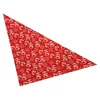 Abbigliamento per cani Bavaglino per animali domestici Sciarpa triangolare Gatto bavoso di Natale e accessori Bandana per piccoli