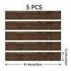 Duvar Kağıtları 5 PC Soyu ve Çubuk Yer Fayansları Kendinden Yapışkan Duvar Ahşap Tahıl Çıkartmaları Kayma Anti-Slip Döşeme 6 '' x 36 ''