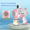 Bubble gun Zeepbelmachine LED-licht Elektrisch Astronaut Bubble Gun Speelgoed Buiten Bruiloftsfeest Speelgoed Verjaardagscadeau voor kinderen 231226