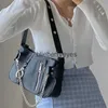 Bolsos de hombro Negro 2023 Nylon para niñas Casual Soulder Diseñador de lujo para mujeres y Bagblieberryeyes