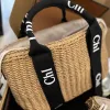 Luxury Woody Basket Raffias Designer tote Bag 7A lady Straw handbag summer fashion shop travel weave Beach Bag for woman mens Crossbody Clutch pochette Shoulder Bags
