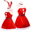 Christmas Cosplay Costume Sakurajima Mai Christmas Bunny Girl Cosplay Costume Rollspel Komplett uppsättning