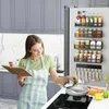 Kök förvaring magnetiskt kylskåpshylla kryddor arrangör avlägsnande kraftfull ingen borrning behövs för att hålla burkar