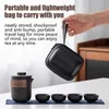 TeAware Setleri Gongfu Çay Seti Taşınabilir Seramik Çin Teapot Compact Service ve fincan Minimalist Pot Cups